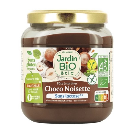Crema chocolate avellana sin gluten JARDIN BIO 350 gr