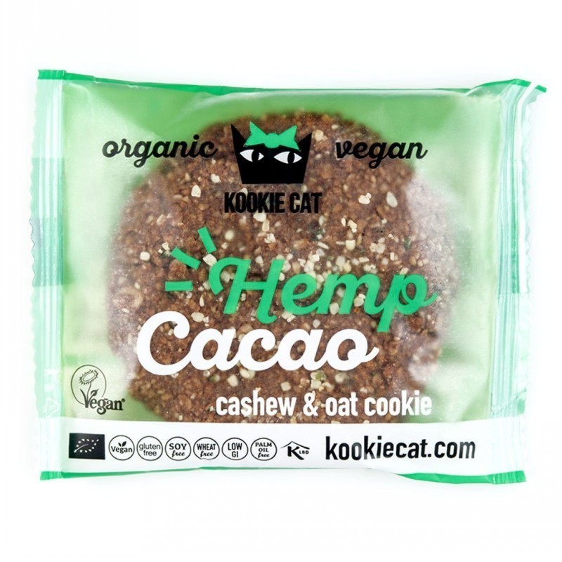 Galleta cacao cañamo vegana KOOKIE CAT 50 gr BIO