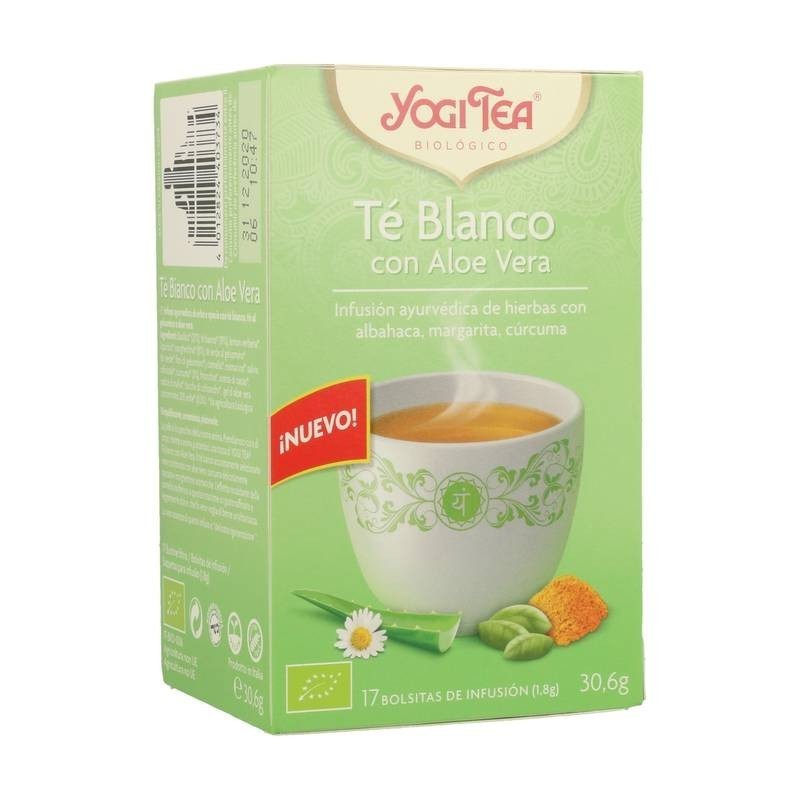 Yogi tea te blanco con aloe vera 17 bolsas BIO