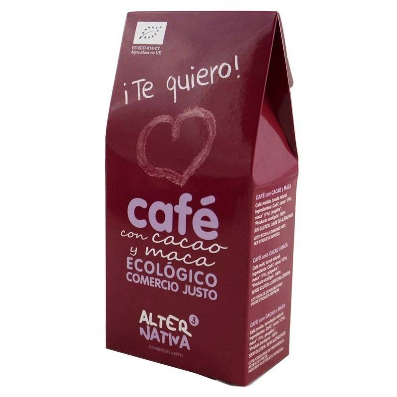 Cafe cacao maca molido ALTERNATIVA 3 125 gr BIO ¡Te quiero!