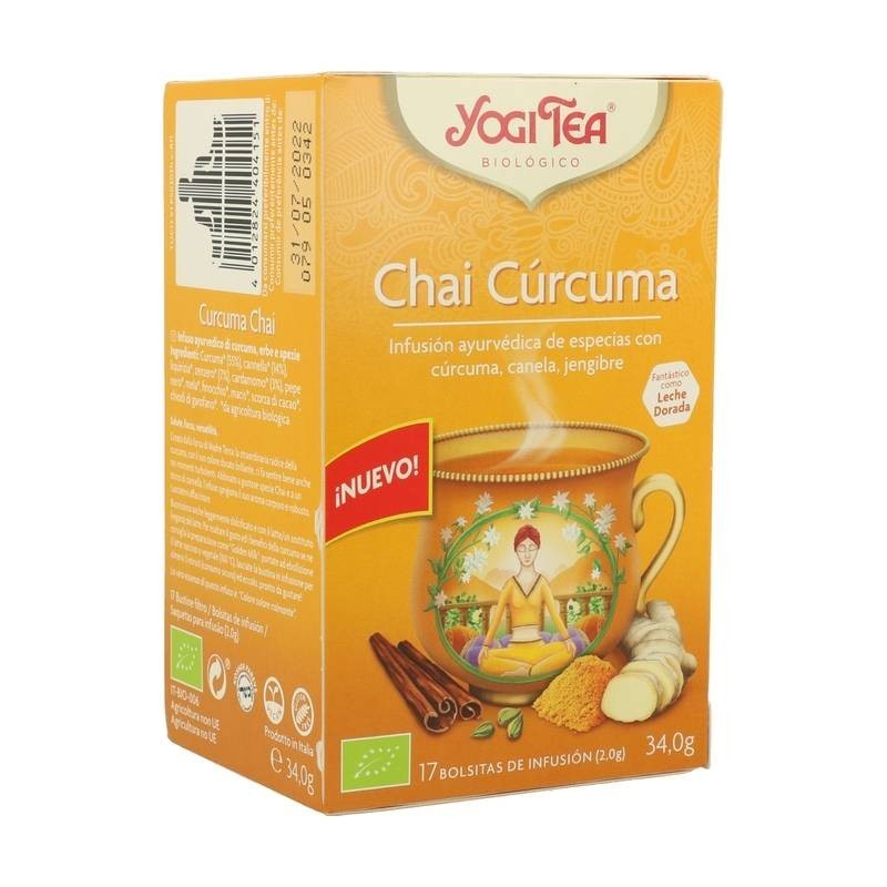 Yogi tea chai curcuma 17 bolsas BIO
