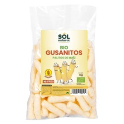 Gusanitos maiz sin gluten SOL NATURAL 70 gr BIO