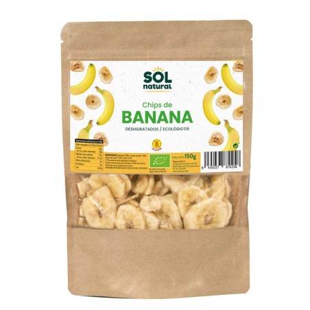 Chips banana SOL NATURAL 150 gr BIO