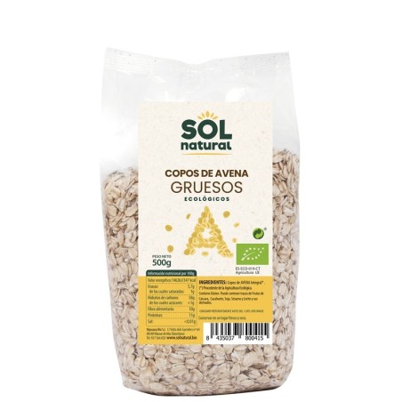 Copos avena gruesos SOL NATURAL 500 gr BIO