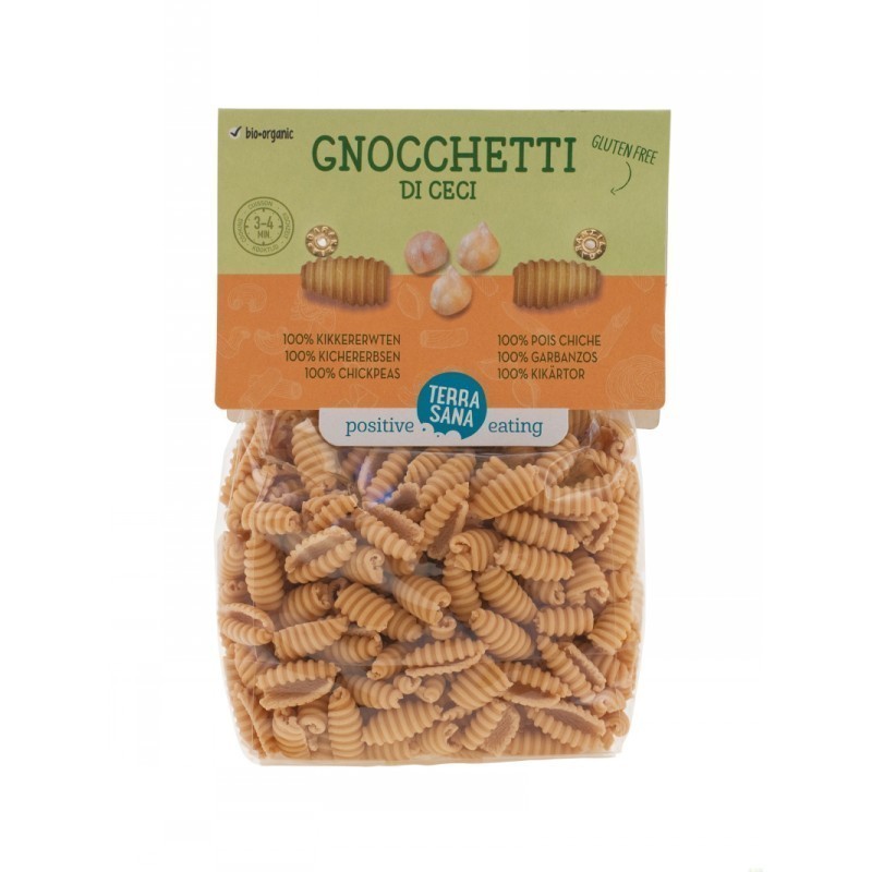 Gnocchetti garbanzo 100% sin gluten TERRASANA 250 gr BIO