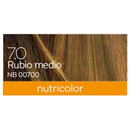 Tinte nutricolor rubio medio 7.0 BIOKAP 140 ml BIO