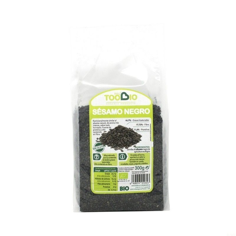 Sesamo negro sin gluten TOO BIO 300 gr BIO