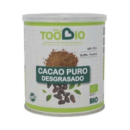 Cacao 100% sin azucar sin gluten TOO BIO 250 gr BIO