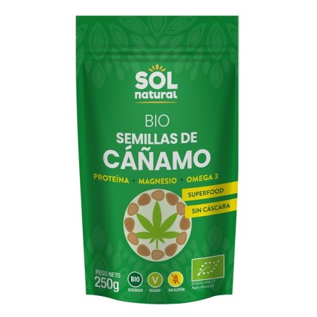 Semillas cañamo SOL NATURAL 250 gr BIO