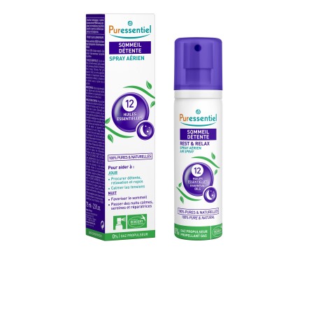 Spray sueño reparador 12 aceites esenciales PURESSENTIEL 75 ml