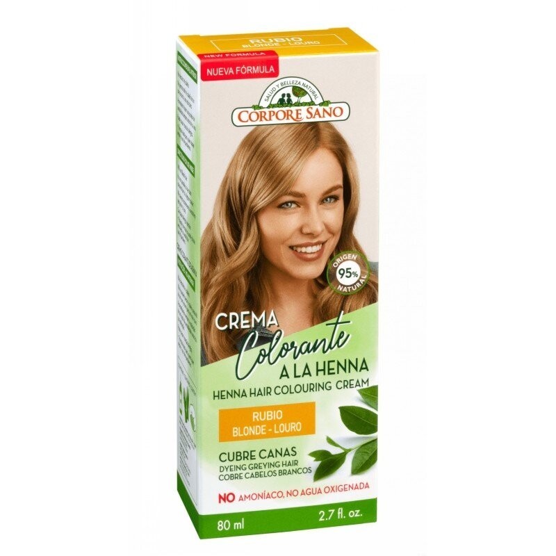 Crema colorante rubio CORPORE SANO 80 ml