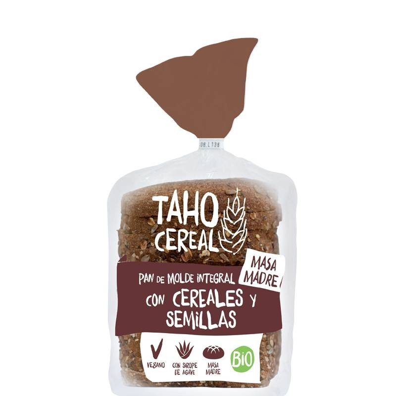 Pan molde cereales semillas integral TAHO 400 gr BIO