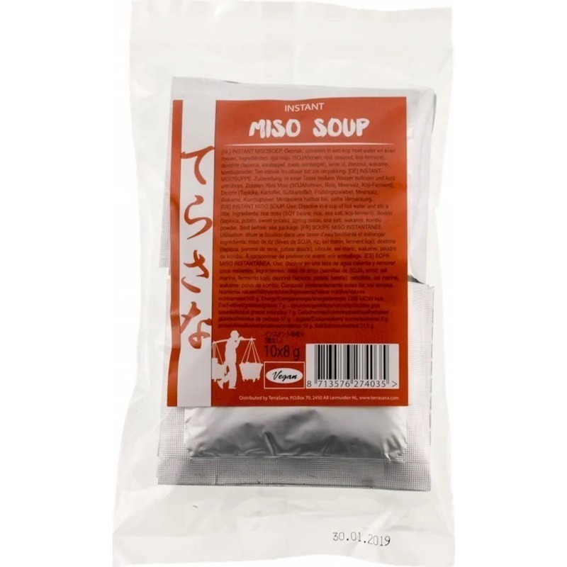 Sopa instantanea miso TERRASANA 80 gr