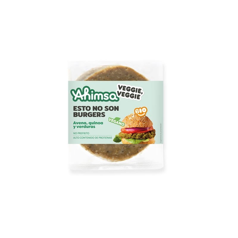 Hamburguesa avena quinoa verduras AHIMSA 160 gr LD BIO