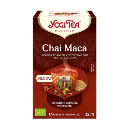 Yogi tea infusion chai maca 17 bolsas BIO