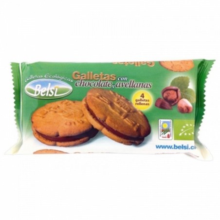 Galleta rellena chocolate avellana BELSI 70 gr