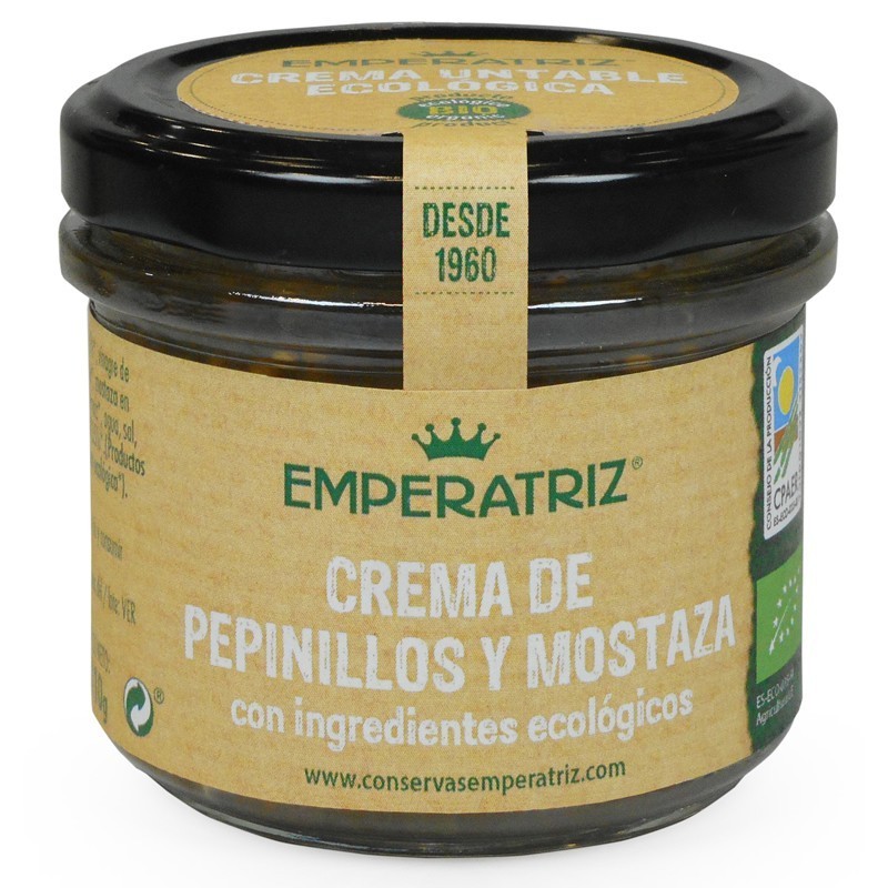 Crema pepinillos mostaza EMPERATRIZ 110 gr BIO