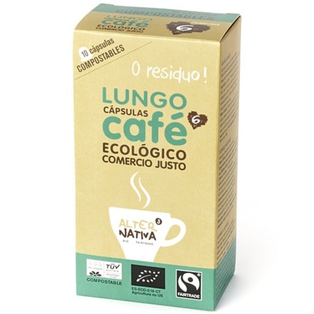 Cafe lungo ALTERNATIVA 3 (10 capsulas TUV) BIO