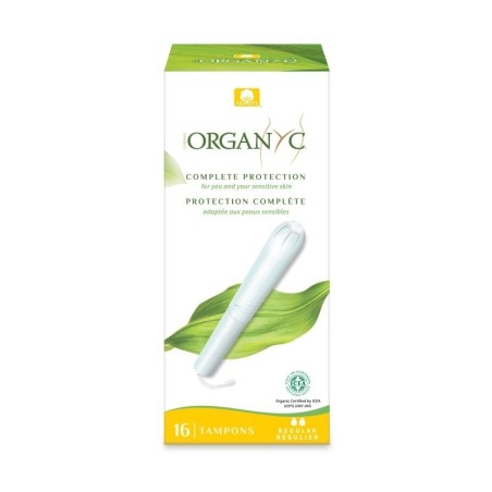 Tampon regular con aplicador ORGANYC (16 Ud)