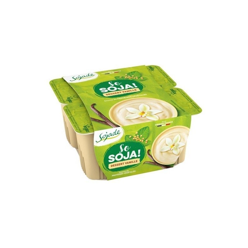 Yogur soja vainilla SOJADE 4x100 gr BIO