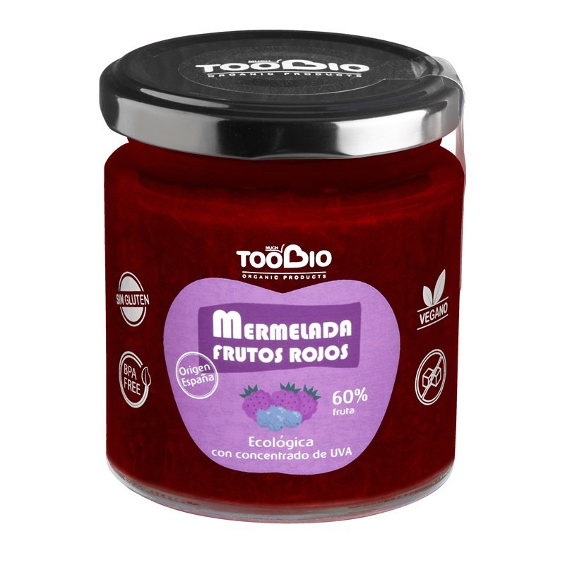 Mermelada frutos rojos TOO BIO 255 gr BIO