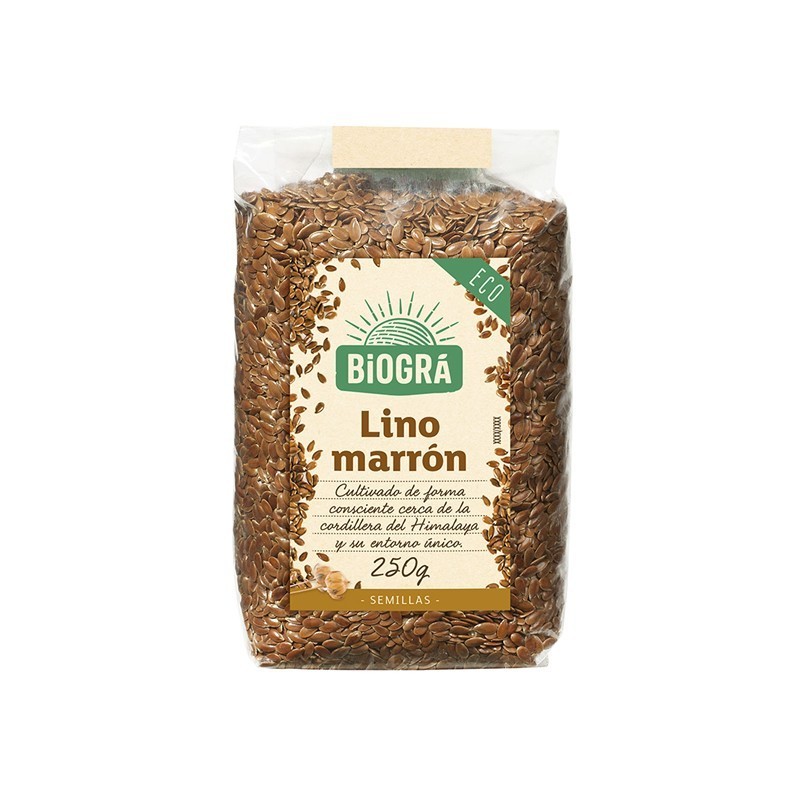 Semillas lino marron BIOGRA 250 gr BIO