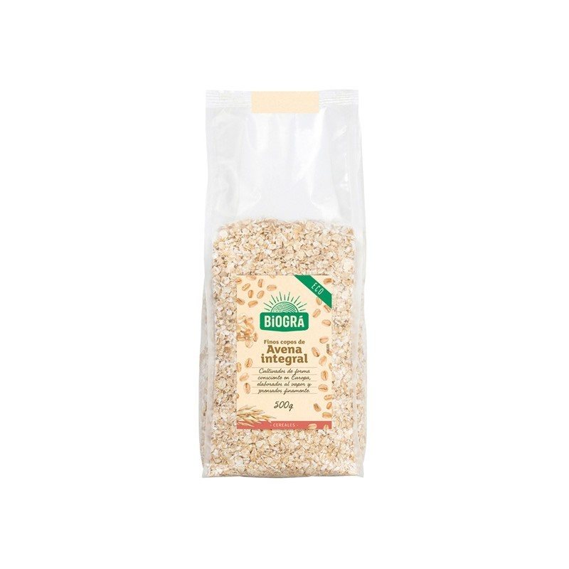 Copos avena finos integrales BIOGRA 500 gr BIO