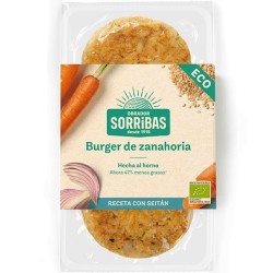 Hamburguesa zanahoria vegana SORRIBAS 160 gr BIO