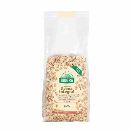 Copos avena gruesos integrales BIOGRA 500 gr BIO