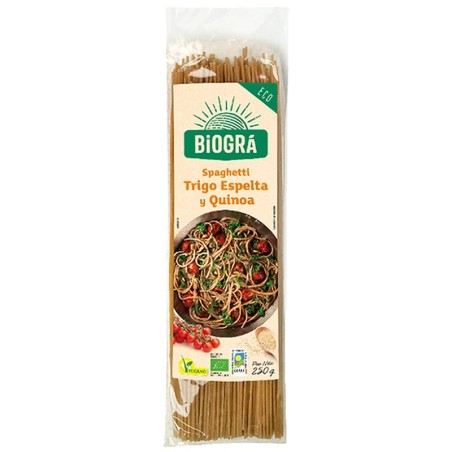 Espaguetis espelta quinoa BIOGRA 250 gr BIO