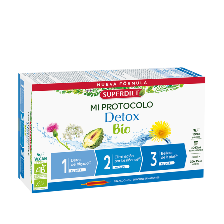 Protocolo detox SUPERDIET 3x10 ampollas de 15 ml BIO