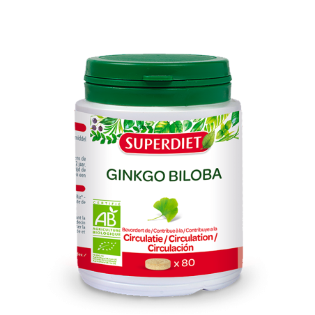 Ginkgo biloba SUPERDIET 80 comprimidos BIO