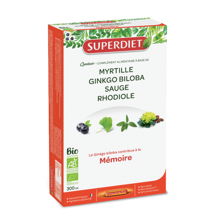 Cuarteto ginkgo memoria SUPERDIET 20x15 ml BIO