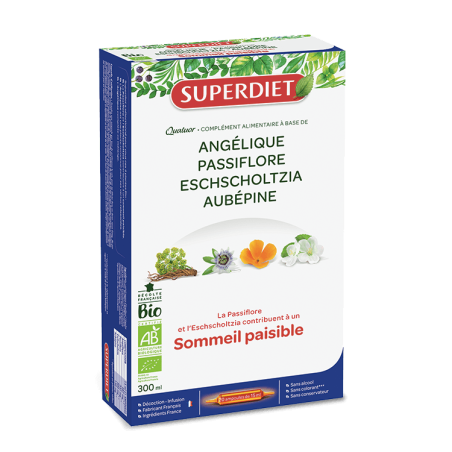 Cuarteto pasiflora relajacion SUPERDIET 20x15 ml BIO