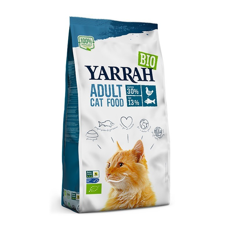 Pienso gatos pescado YARRAH 800 gr