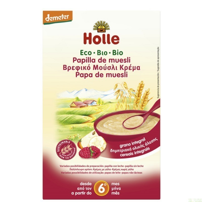 Papilla muesli HOLLE 250 gr DEMETER ECO