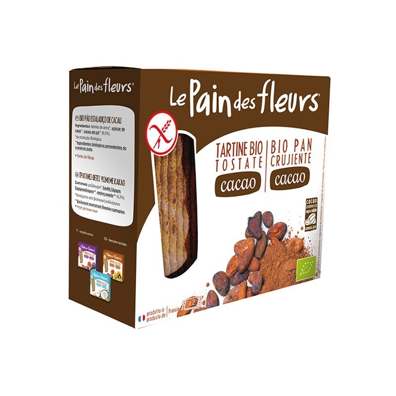 PAN FLORES cacao 160 gr BIO