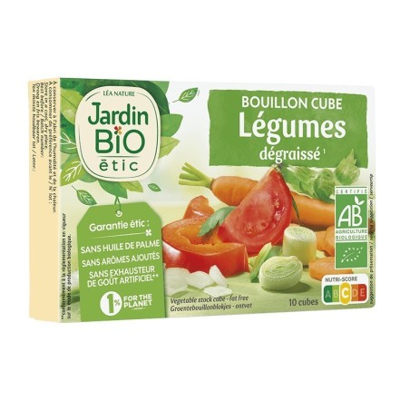 Cubitos caldo verduras desgrasado JARDIN BIO 10x9 gr